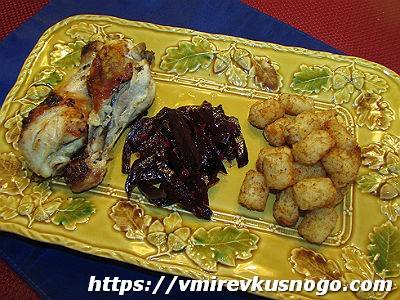 вареная свекла с чесноком