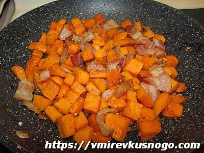 паста с беконом