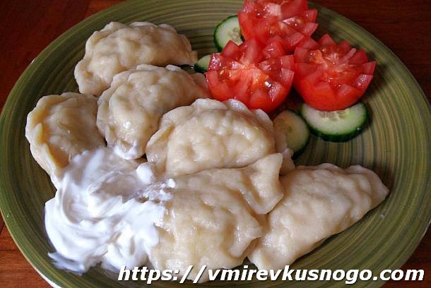 Вареники с картошкой и грибами