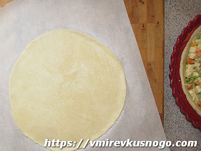 пирог с курицей