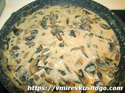 сливочно грибной соус