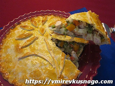 пирог с курицей