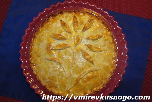 Пирог «Курица в горшочке»