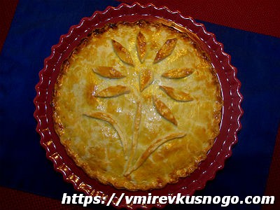 пирог с курицей