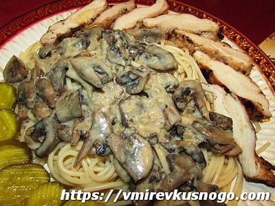 сливочно грибной соус