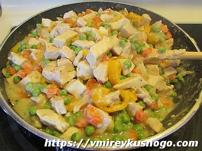 пирог с курицей