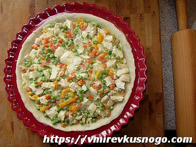пирог с курицей