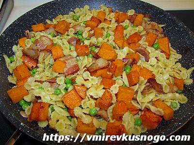 паста с беконом