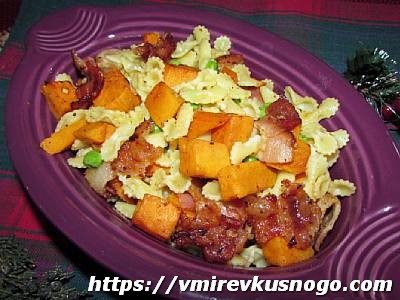 паста с беконом