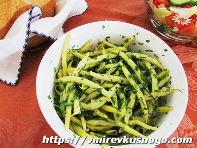 салат стручковая фасоль