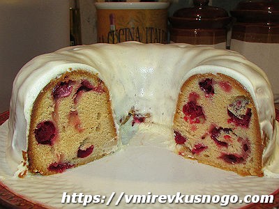 пирог с клюквой