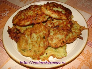 рецепт Кабачковые оладьи