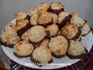 рецепт Кокосовые маракунсы с шоколадом