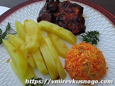 морковь с орехами