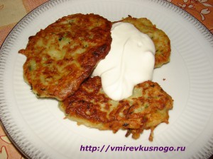 рецепт оладьи из кабачков