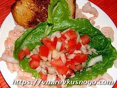 закуски с креветками