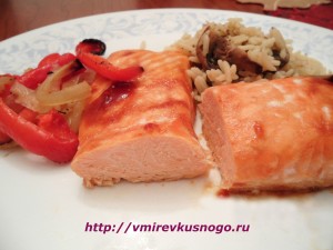 рецепт Лосось с соусом Терияки