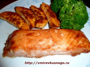 рецепт Лосось с соусом терияки