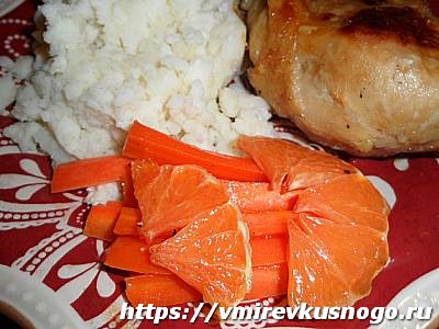 Морковь и апельсины с медом