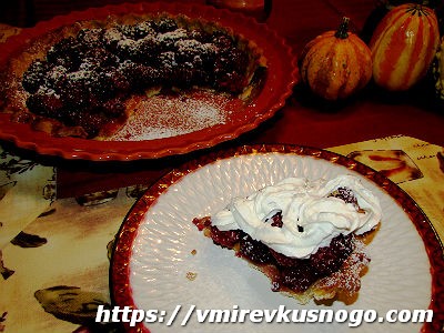 Пирог с ежевикой со сливками пирог с ягодами
