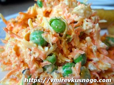 салат из свежей моркови