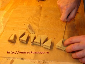 Шоколадные елочки с марципаном Рецепт шоколадные елочки