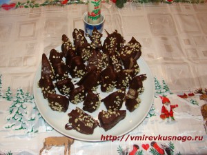 Шоколадные елочки с марципаном рецепт шоколадные елочки