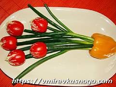 закуска зелень помидоры