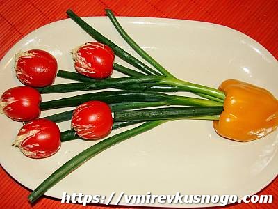закуска зелень помидоры
