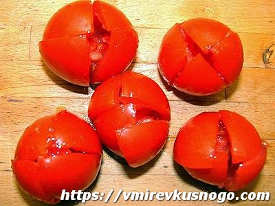 закуска зелень помидоры