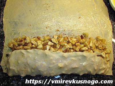 рецепт домашнего штруделя с яблоками