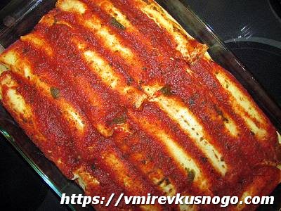 маникотти в томатном соусе