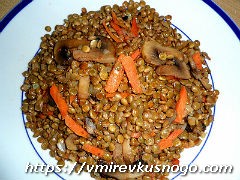 чечевица с овощами