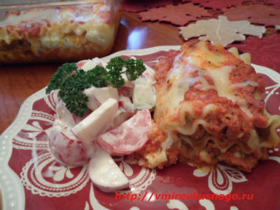 рецепт Лазанья рулет