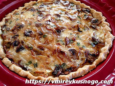 пирог с грибами