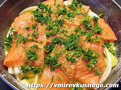 пирог с лососем