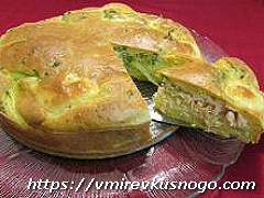 пирог с лососем