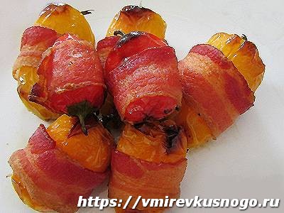 как приготовить перец в беконе