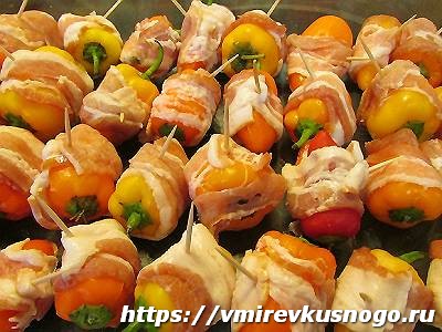 рецепты закуски из бекона и сладкого перца