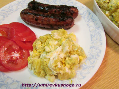 рецепт Классический картофельный салат по-американски