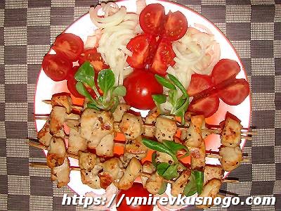 мясо на шпажках