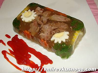 заливное из мяса