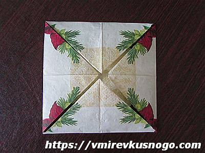 Как сделать вазу из салфетки