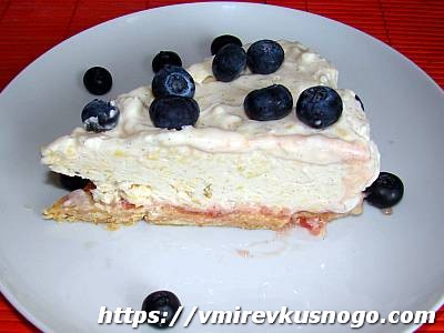 Десерт чизкейк-мороженое с черникой чизкейк без выпечки