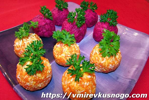 Закуска «Новогодние шарики»