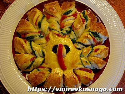 закусочный пирог с овощами