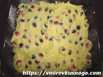 пирог с клюквой