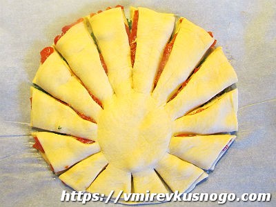 закусочный пирог с овощами