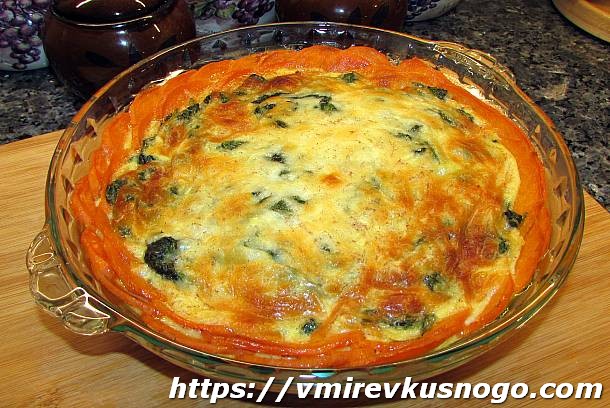 Тарт из сладкой картошки