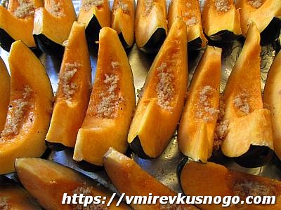 запеченая тыква с орехами